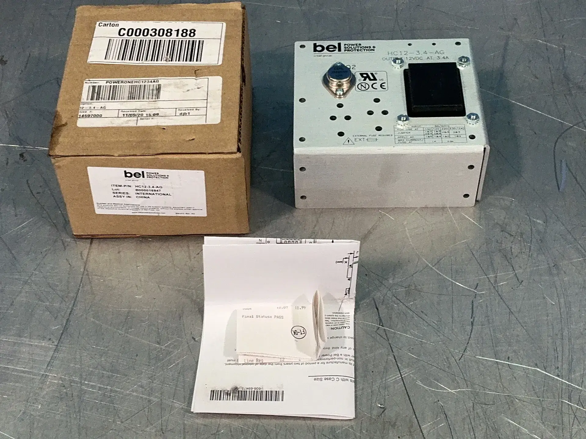 New | in-Stock BEL POWER SOLUTIONS HC123.4AG DC Power Supplies Ohio US | HGR 24 #1263300