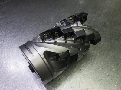 SECO 2.5" 4 Flute Coolant Thru Milling Cutter 1" Arbor RM-002.50-22860 (LOC3569)