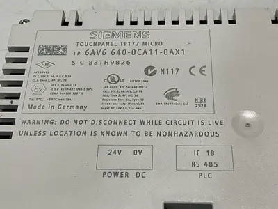 USED SIEMENS 6AV6 640-0CA11-0AX1
