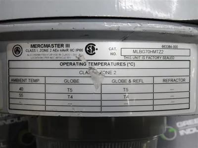 Appleton MLSH704G1NMTFTZ2UP 70W Metal Halide Light Fixture KPS125 25 Degree Used