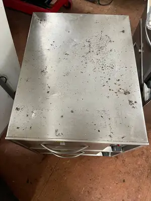 Used Wells Used Wells RWN-2 Narrow 2 Drawer Freestanding Heated Holding Food Chip Warmer - 120V Hot Food Warming, Holding, & Transport Cabinets Illinois US | Falcon Restaurant Supply #1375873