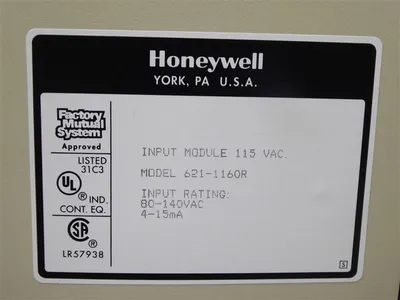 Honeywell 620 Series 621-1160R Input Module Rev. H Used