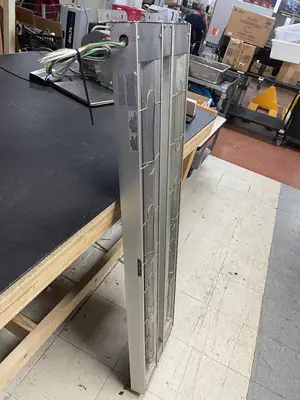 Used Hatco Used Hatco GRA-54D Glo-Ray 54" Aluminum Dual Infrared Food Warmer 120V 1850W Heat Lamps (Food) Illinois US | Falcon Restaurant Supply #1376189