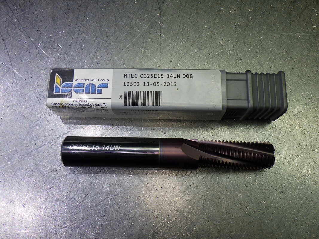 Iscar 7/8-14  5 Flute Solid Carbide Thread Mill MTEC 0625E15 14UN 908 (LOC310)