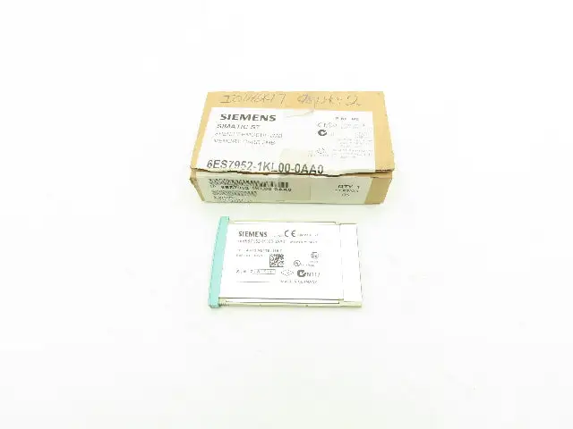Siemens 6ES7 952-1KL00-0AA0 SIMATIC S7 Memory Card 5V Flash 2Mb 16-bit