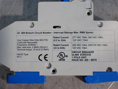 Used ALTECH 1DU6L Circuit Breakers Ohio US | HGR 24 #1129890