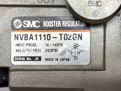 USED SMC BOOSTER REGULATOR 1/4" NPT