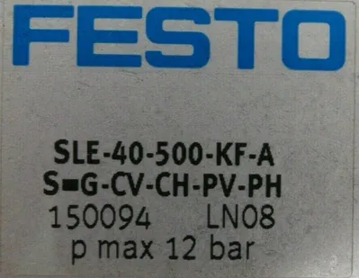NEW FESTO SLE-40-500-KF-A-S-G-CV-CH-PV-PH LINEAR ACTUATOR DNU-40-500-PPV-A