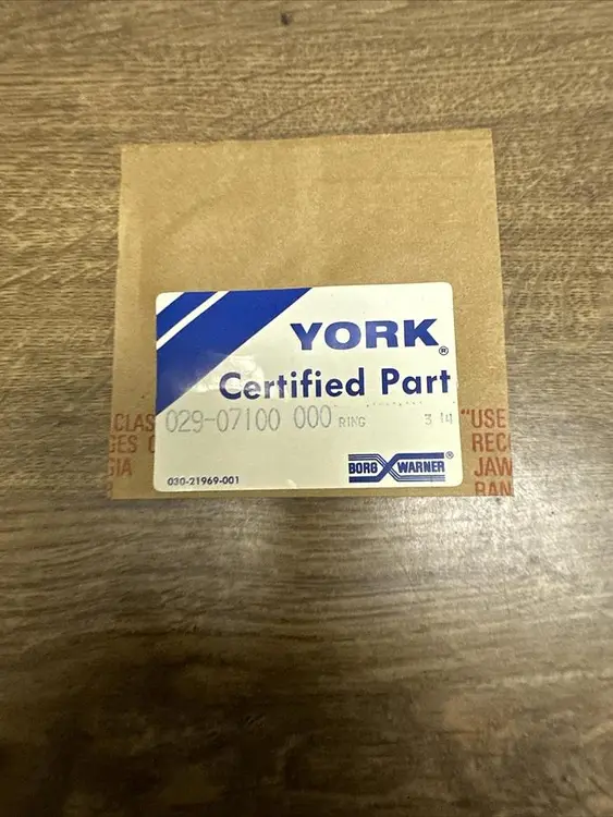 Used YORK 029-07100-000 Chiller & Refrigeration Parts Ohio US | Surplus Asset Holdings #1249580