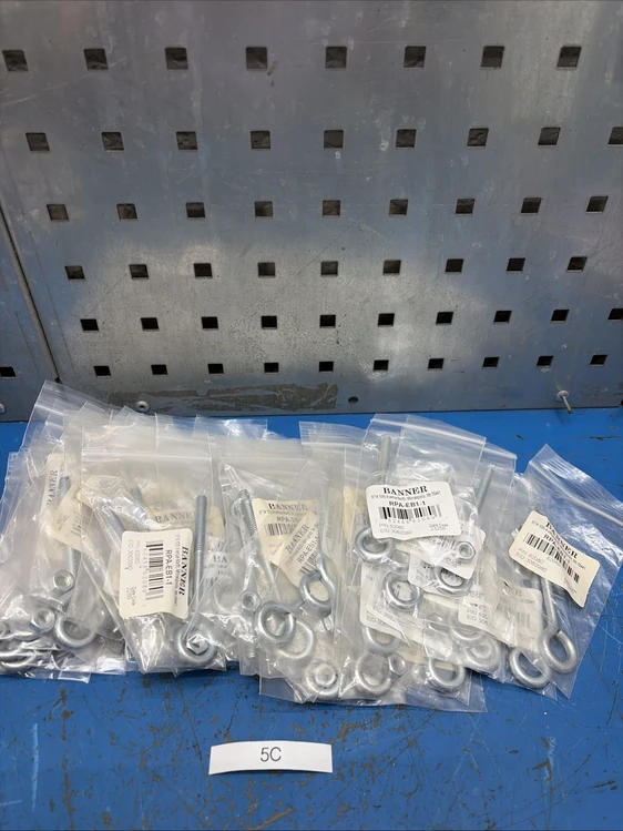New | in-Stock Banner RPA-EB1-1 62080 Rope Pull Eye Bolt Lot of 2 Miscellaneous MRO Indiana US | J&J Industrial Supply #1332033
