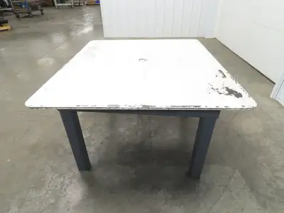 1/2" Steel Top Fabrication Welding Turn Table Work Bench 48"x42"x28.5"