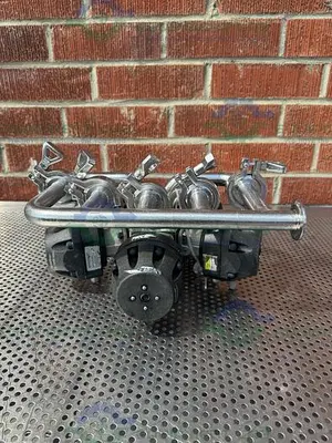USED 5 ITT PURE FLO ADVANTAGE STAINLESS STEEL DIAPHRAGM VALVE W/ 1" SANITARY FITTING