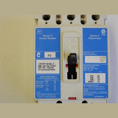 Cutler Hammer 125 Amp Breaker