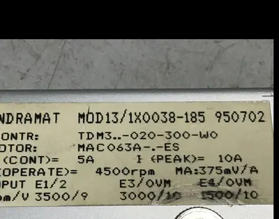 Used INDRAMAT MOD13/1X0038-185 Circuit Boards Michigan US | Ideal Machinery #604735