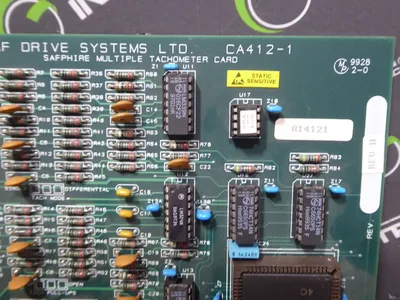 SAF Drive Systems CA412-1 SAFPHIRE Multiple Tachometer Card Used