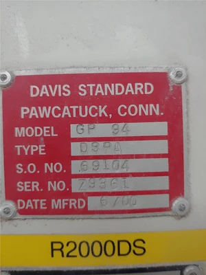 USED DAVIS STANDARD GEMINI