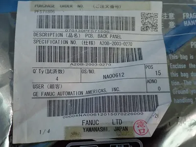 New | in-Stock FANUC A20B20030270 Electrical Panels | HGR 24 #741619