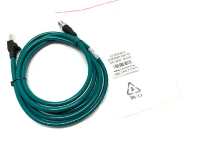 New | in-Stock Cognex In-Sight Ethernet Cable RJ45 to M12 X-Coded Connector Accessories Michigan US | Maverick Industrial Sales #1397788