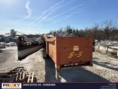Used 2005 EXTEC S5 Vibratory Screens Pennsylvania US | Proxy Equipment #1384989