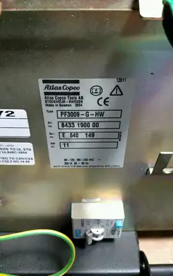 ATLAS COPCO PF3009-G-HW TENSOR S9 CONTROLLER w/ RBU-Silver Module AUC
