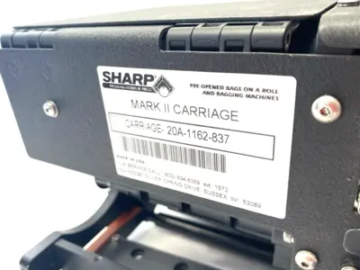 Used Pregis Sharp Autobagger Carriage Feeder/Printer Head Bag Machine Parts Michigan US | Maverick Industrial Sales #1396980