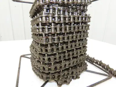 Peer 50R X100FT SP D-1 E2PIN Roller Chain #50 Riveted 25' Reel D-1 Attachment
