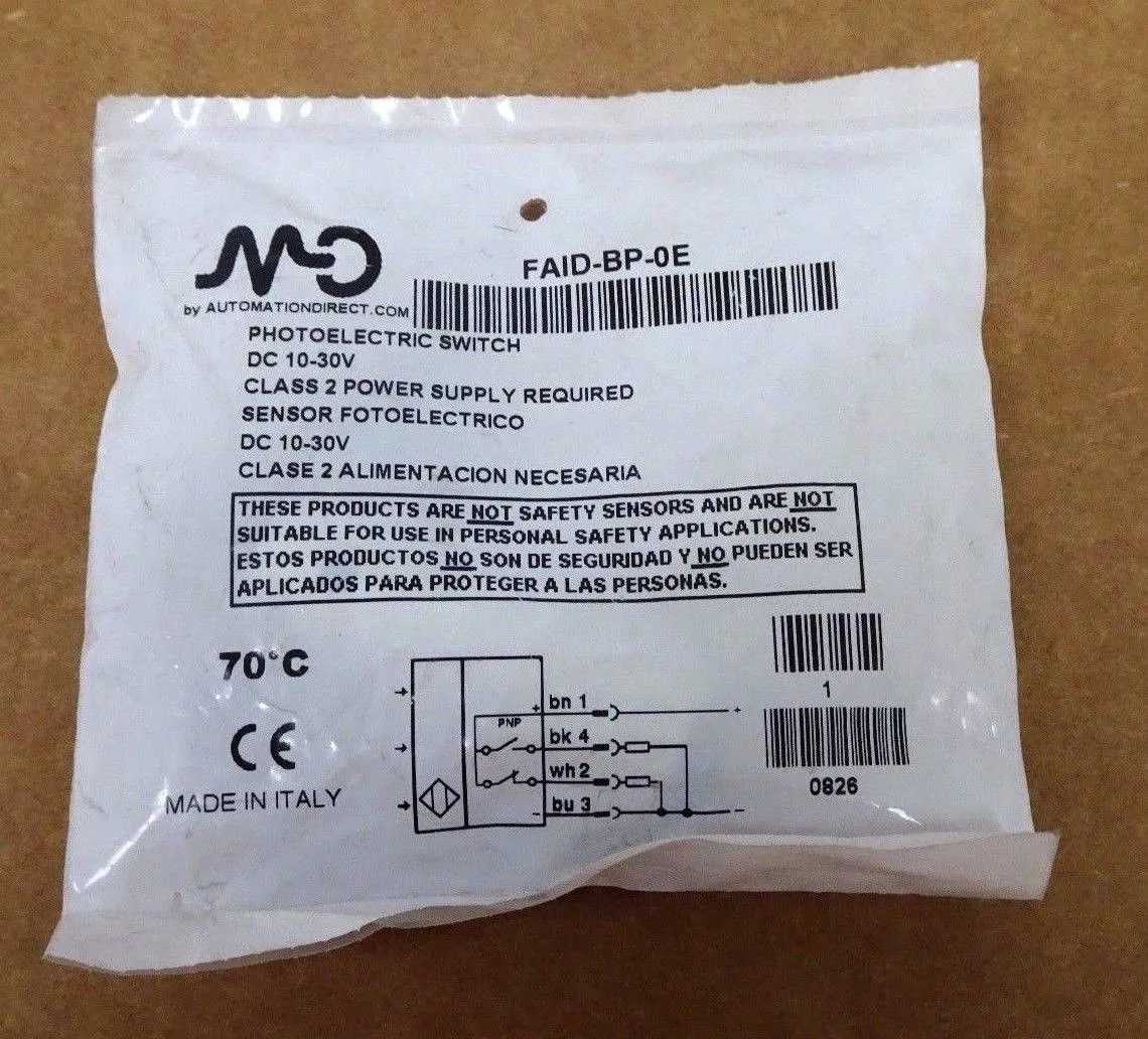 2 NEW AUTOMATION DIRECT FAID-BP-0E PHOTOELECTRIC SWITCH'S