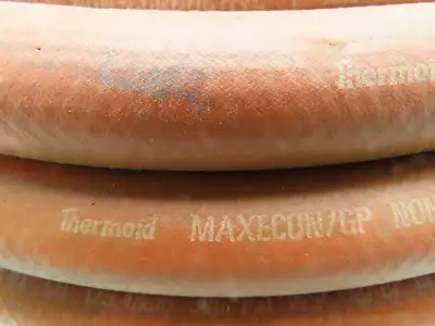 Thermoid Maxecon/GP Non-Conductive Red Hose 300PSI 1"ID x 35'Long Quick Connects