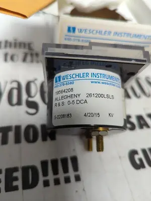 New | in-Stock WESCHLER 19564208 Meters - Misc | Surplus Asset Holdings #1206864
