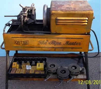 QTY. 1. PIPE MASTER BY OSTER PIPE THREADING MACHIN...