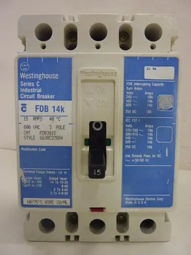 Used WESTINGHOUSE FDB3015 Circuit Breakers Michigan US | Ideal Machinery #575890
