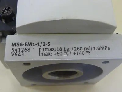 USED FESTO MS6 EM1 1 2 S
