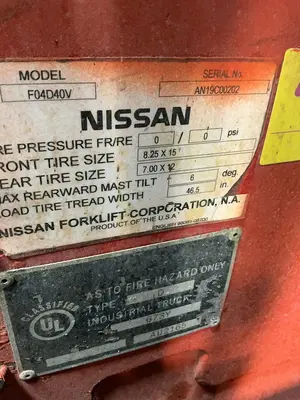 Used NISSAN F04D40V Misc Forklifts Ohio US | HGR 24 #1469583