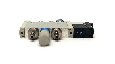 VUVG-L10-M52-RZT-M7-1P3,VAVE-L1-1H2-LR,566482 | Festo VUVG-L10-M52-RZT-M7-1P3 Air Solenoid Valve w/ VAVE-L1-1H2-LR Sub-Base - Used