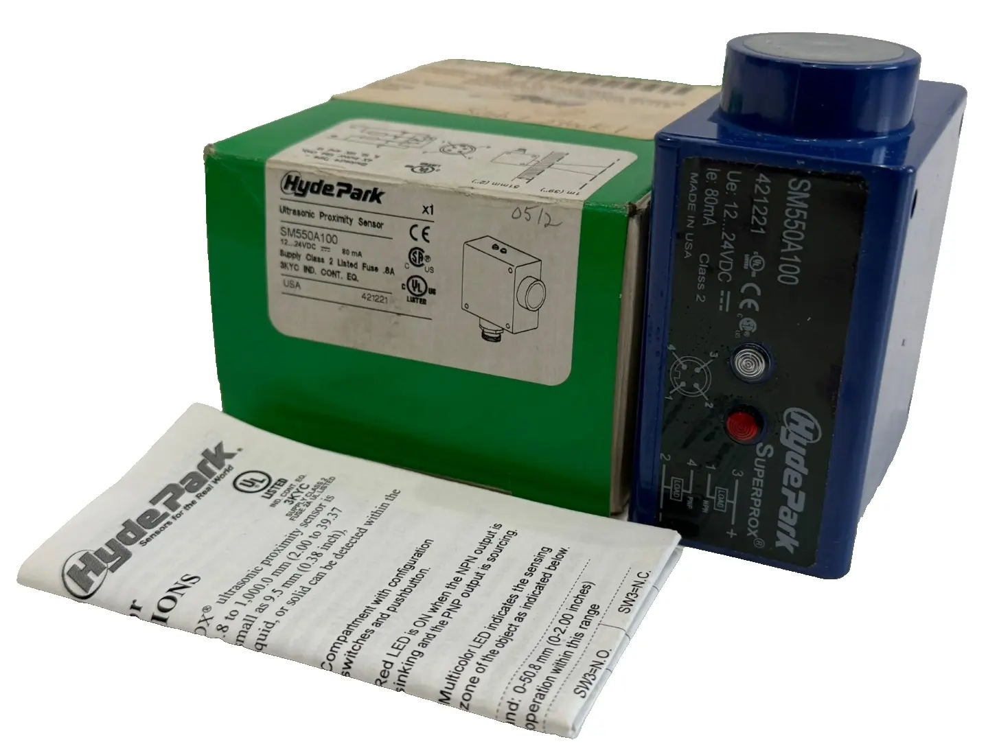 NEW SCHNEIDERELECTRIC/HYDEPARK SM550A100 PROXIMITY SENSOR 24VDC