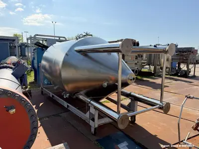 Used Glacier Tanks 40 BBL Stainless Steel Brew Tank / Fermenter – Jacketed Conical Fermentation Vessel