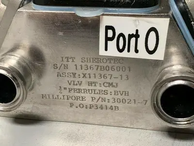 USED 3 ITT PURE-FLO SHEROTEC STAINLESS STEEL VALVES W/ POSITION MONITOR 3/4" SANITARY