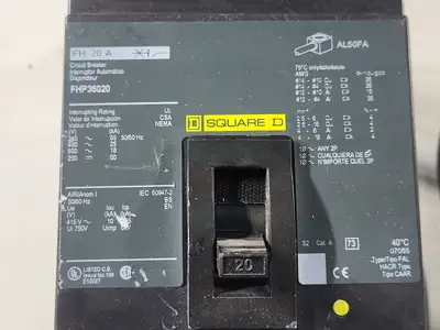 USED SQUARE D FHP36020