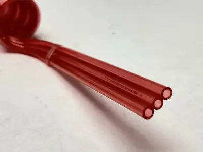 USED SMC POLYURETHANE COIL TUBING 3 TUBE RED 1M MAX LENGTH