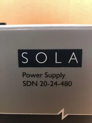 SOLA SDN 20-240-480 DIN Rail Power Supply 480V 3AC 24V 20A