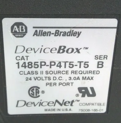 ALLEN-BRADLEY 1485P-P4T5-T5 SER B 4-PORT DEVICEBOX MODULE. 5E-37