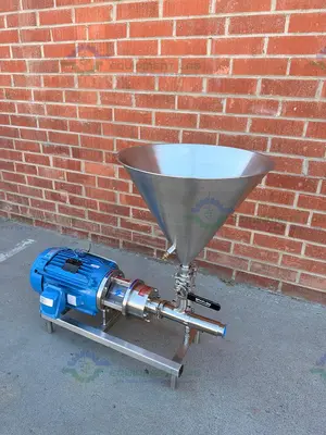 Used SILVERSON FMX25 HIGH SHEAR POWDER TO LIQUID MIXER 7.5 HP MOTOR W/ POWDER HOPPER High Shear Mixers California US | Equipment Lab #1693691