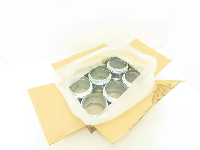 Bridgeport 259 EMT Connector Fitting 4" Steel Compression Box Adaptor Lot of 6