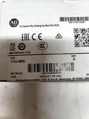 Used ALLEN-BRADLEY / ROCKWELL AUTOMATION 1734-IB8S PLC Input & Output Michigan US | ND Industrial Surplus #1344132