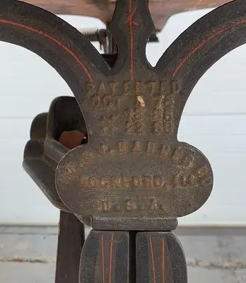 WF & J Barnes Foot Powered Vintage Scroll Saw Cir. 1890 (101445)