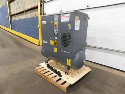 Used Atlas Copco GX4FFCSA/UL Tank Mounted Air Compressors Ohio US | Equipment Recovery Corp. #1331437