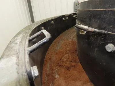 Vibratory Deburring Shaker Small Parts Polishing Tumbler 58" Bowl Sand Media