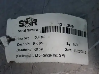 Used 2012 SOR 2NNK3P1D4C Pressure Switches Ohio US | HGR 24 #1064516
