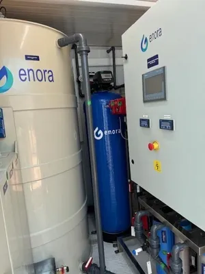 New | in-Stock 2024 ENORA, PLEUGER, HOSE & REEL 24 m3/day Reverse Osmosis Equipment GB | Perry Equipment #1293833