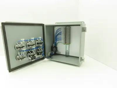 Hoffman A1212CH Electrical Enclosure J Box Assembly 12x12x6" & Switches/Buttons